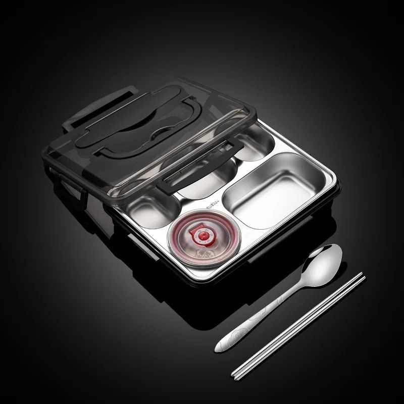 Lunch box, اللون: اسود