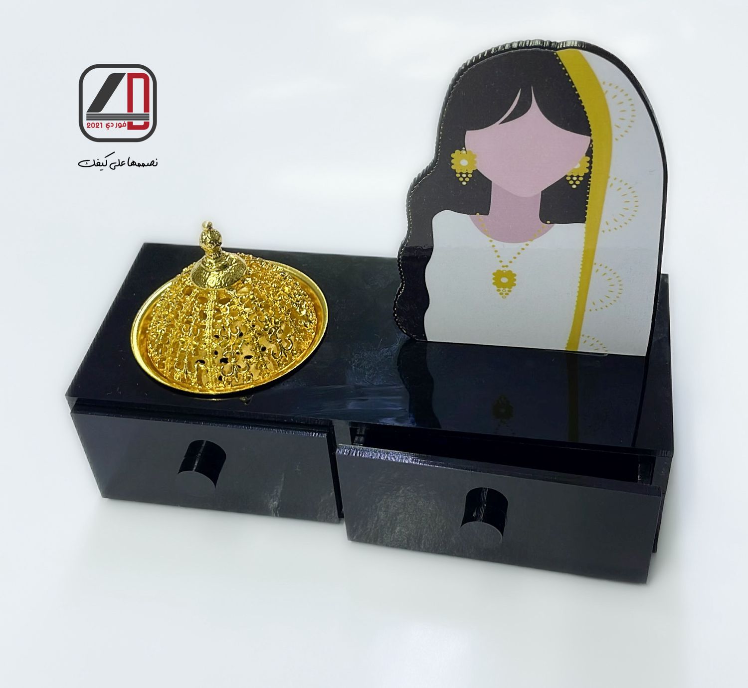 Acrylic incense burner