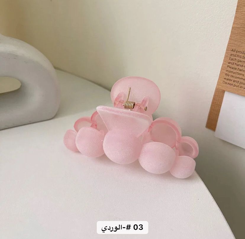 Hair clip, اللون: وردي