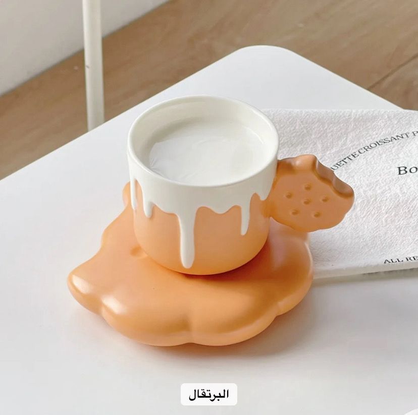 Biscuit cup, اللون: برتقالي