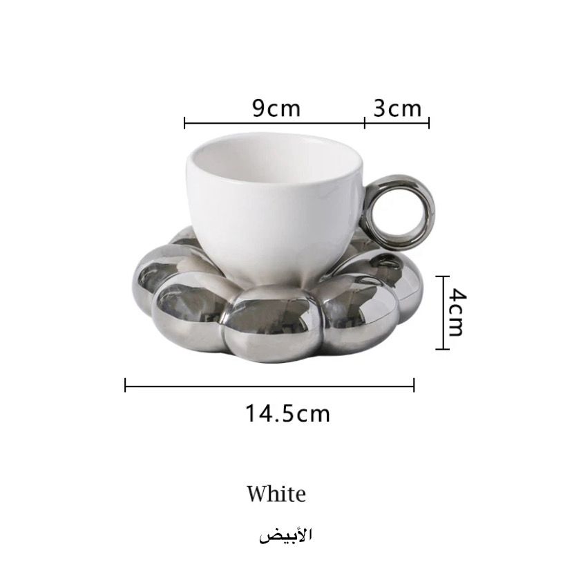 Sunflower cup, اللون: ابيض