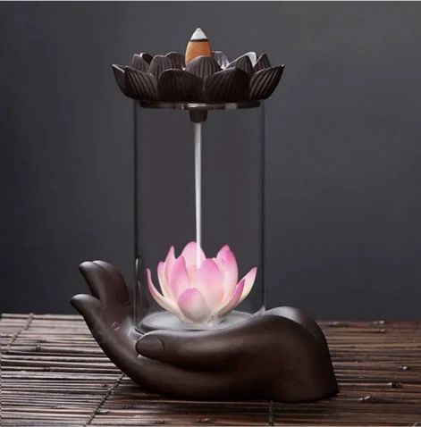 Rose waterfall incense burner