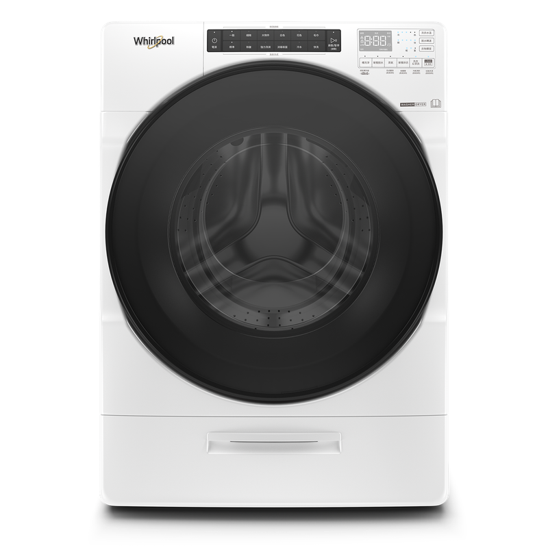 惠而浦17公斤蒸氣洗滾筒洗脫烘 8TWFC6820LW