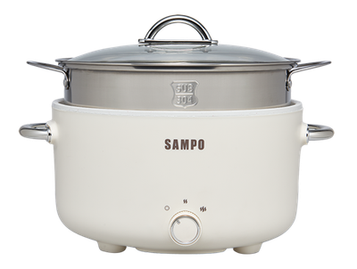 SAMPO 聲寶 3L蒸煮二用電火鍋-附蒸籠 TQ-YA30C