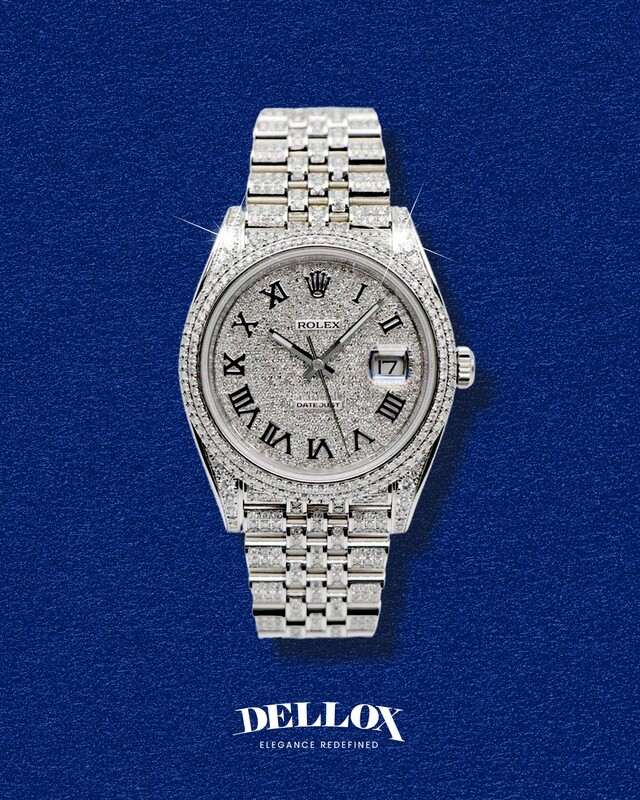 Rolex Datejust 41MM Steel (126300) - 10.00ctw Fully Iced Out