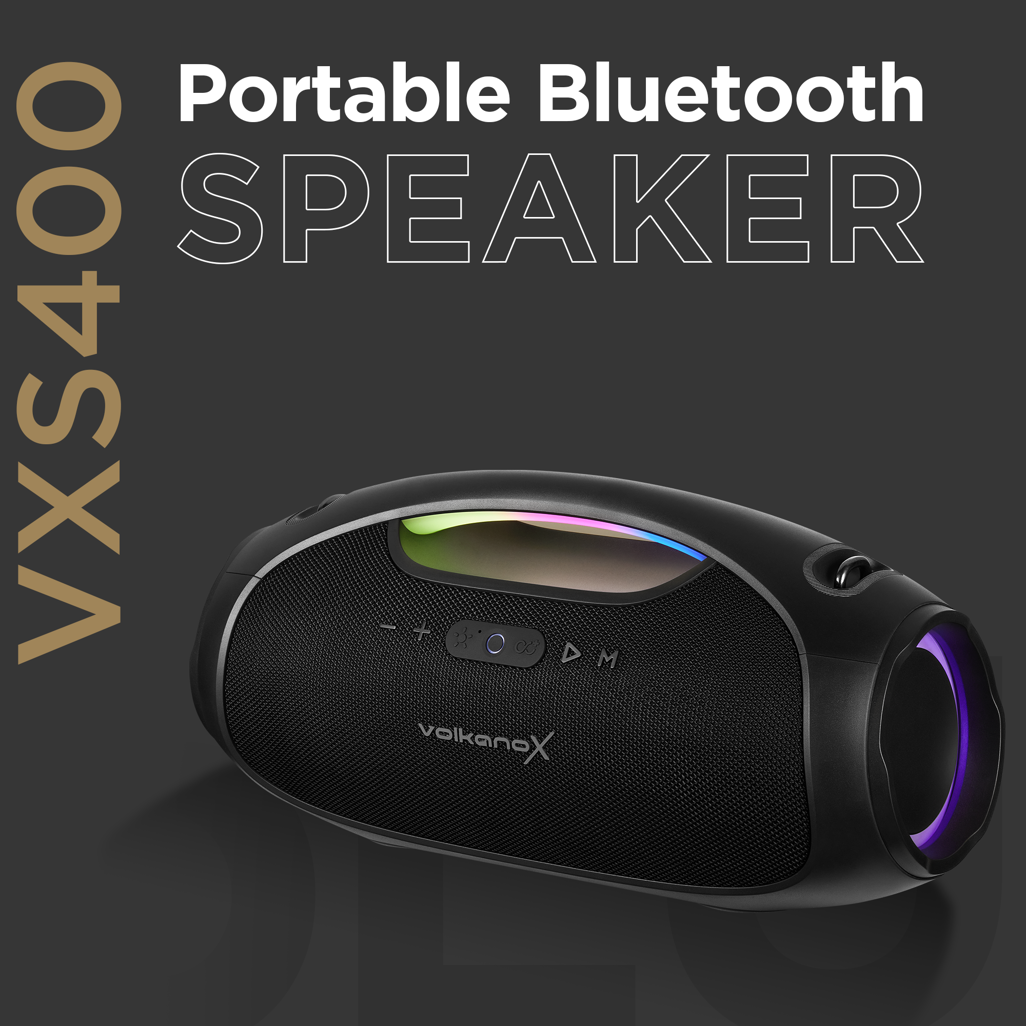 Volkano X VXS400 Portable Bluetooth Speaker - Black