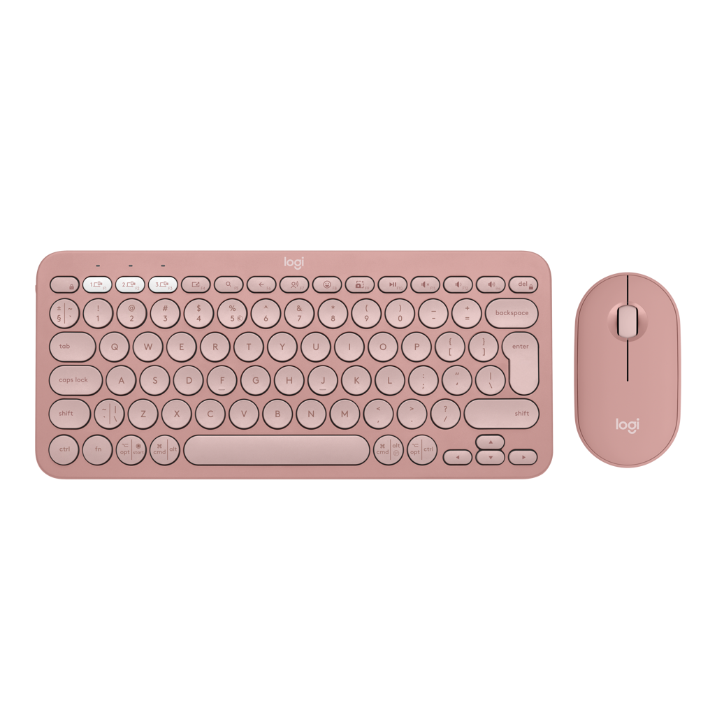 Logitech® Pebble 2 Combo - TONAL ROSE