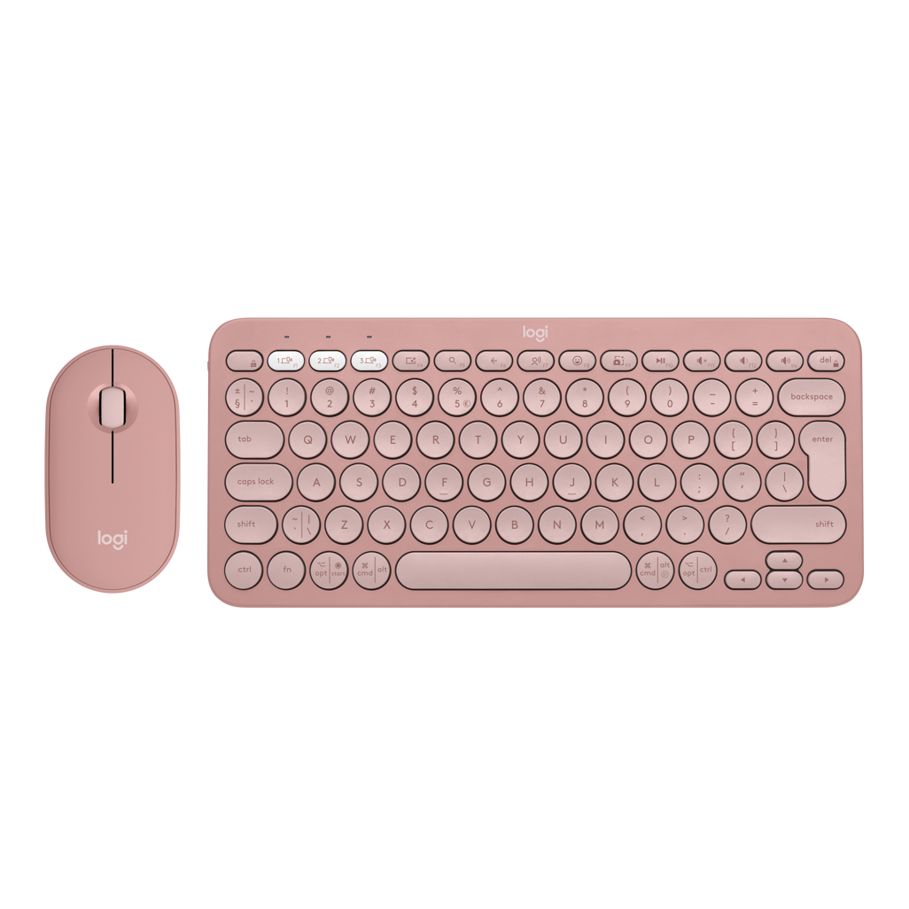 Logitech® Pebble 2 Combo - TONAL ROSE