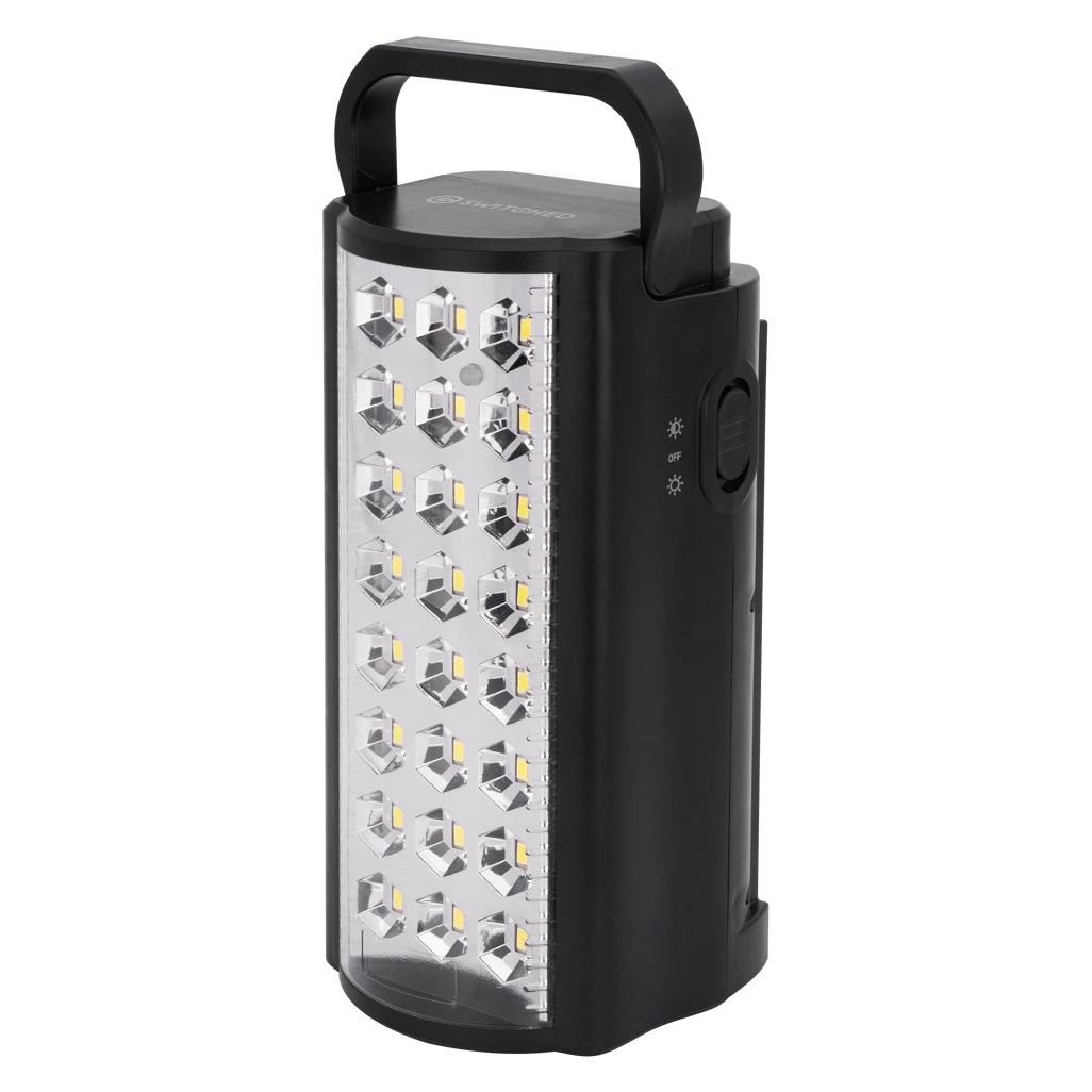 SWITCHED Rechargeable Lantern 800 Lumen - Black