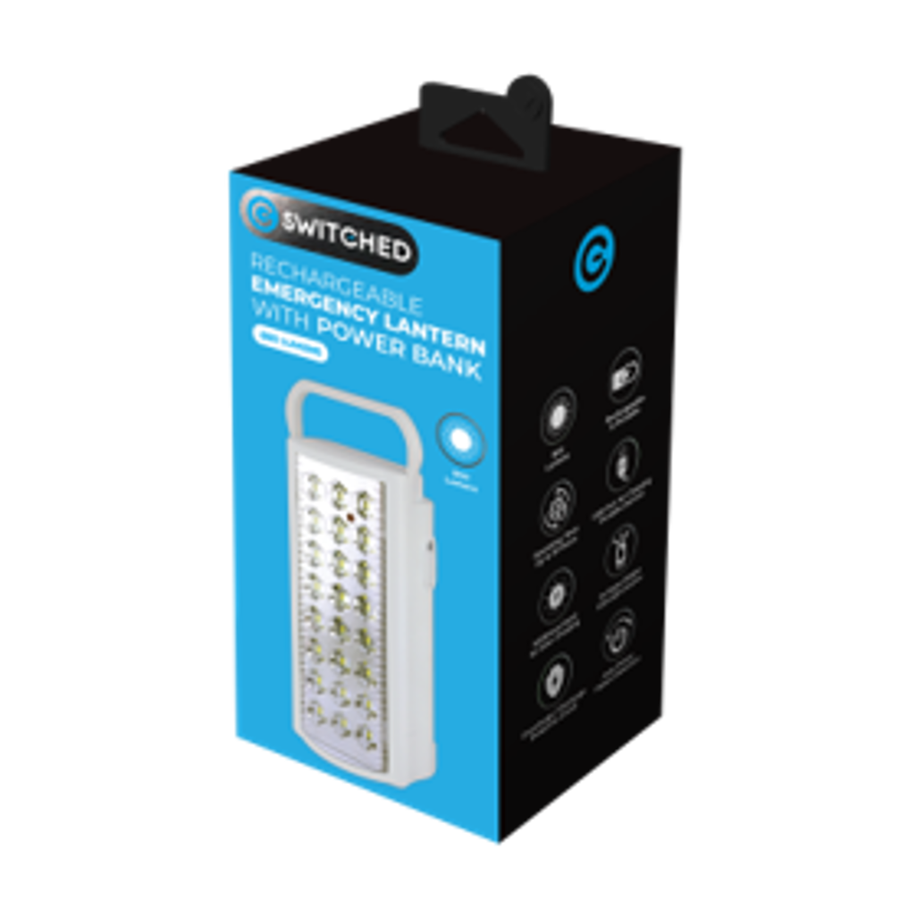 SWITCHED Rechargeable Lantern 800 Lumen – White