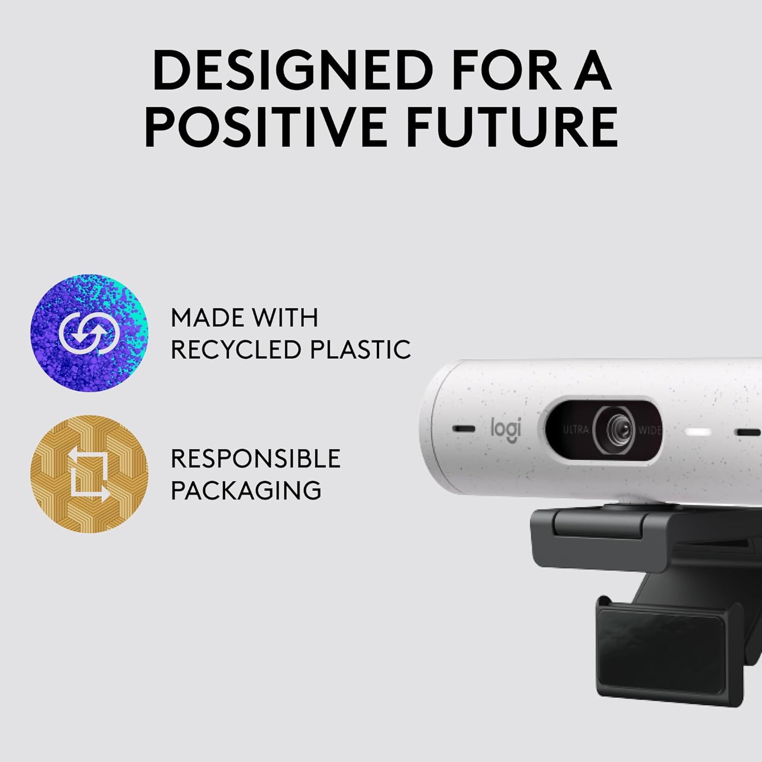 Logitech® Brio 500 Full HD Webcam - Off-White
