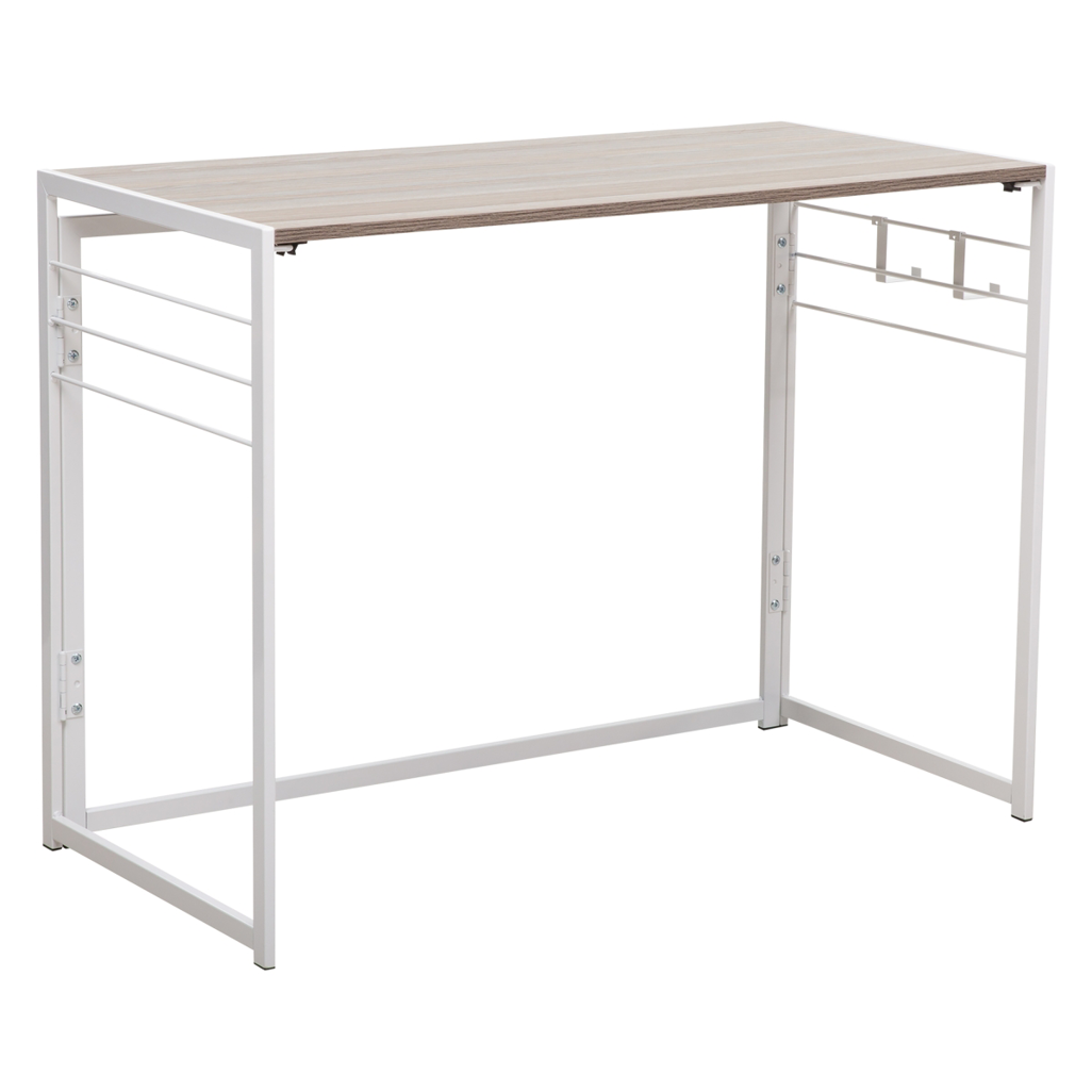 Everfurn Tripoli Folding Office Desk-No Assembly Required