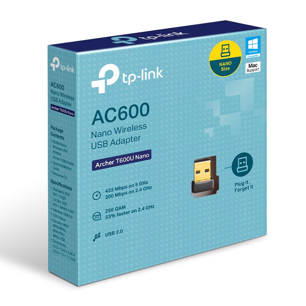 AC600 Nano Wireless USB Adapter