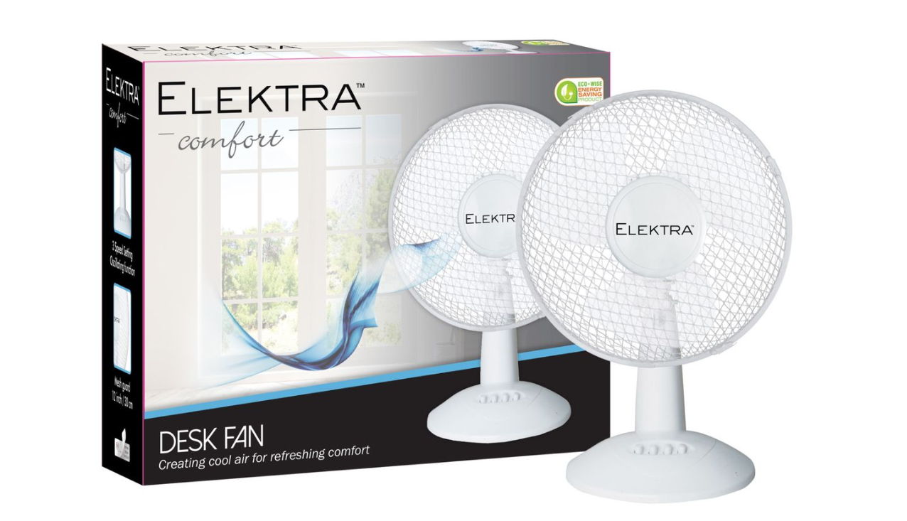 2701 - ELEKTRA DESK FAN 30CM