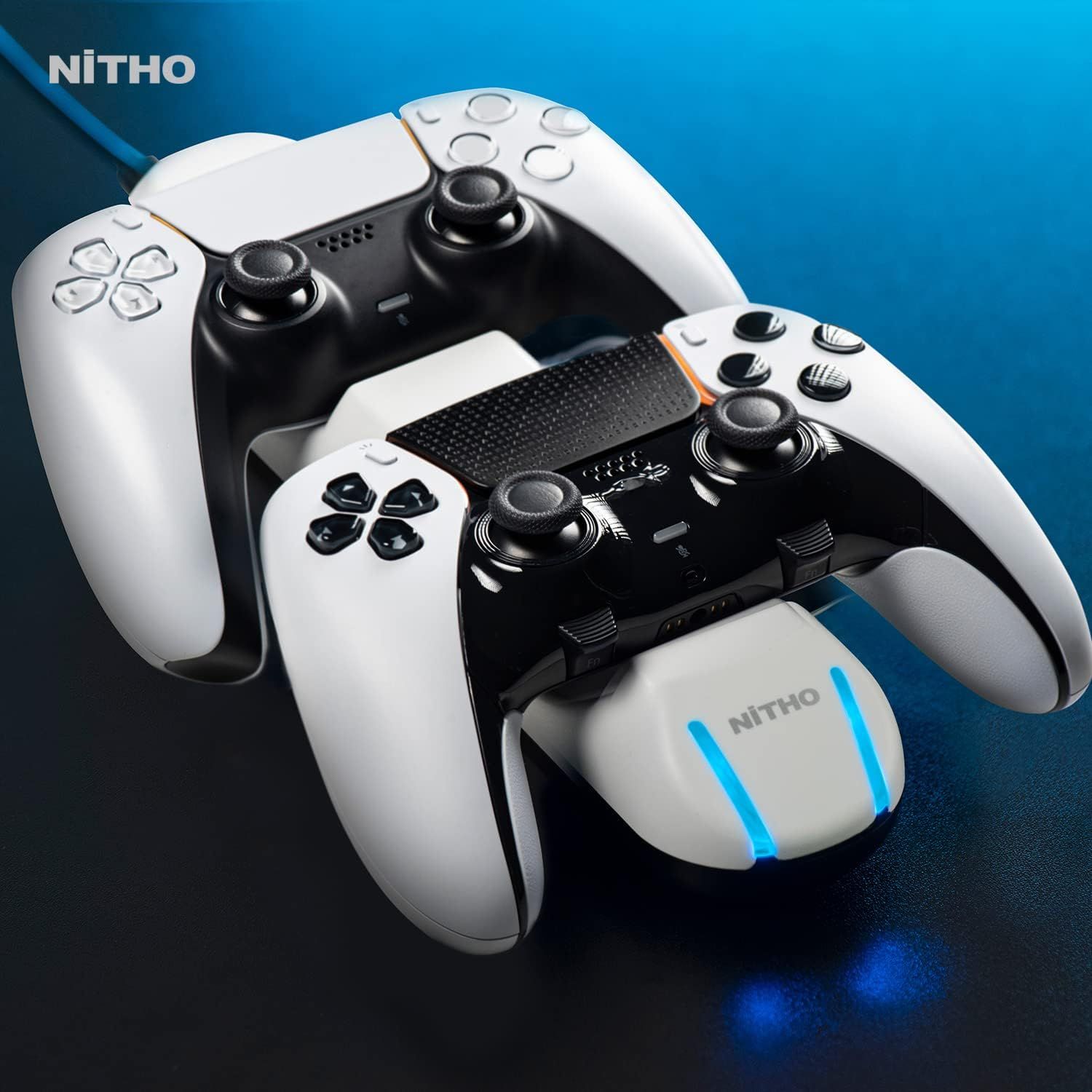 NiTHO Charging Station Compatible with PS5 Dualsense Controllers