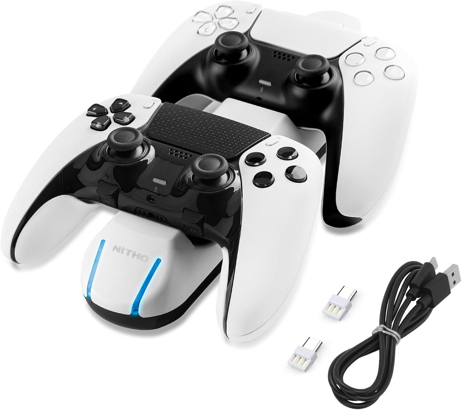 NiTHO Charging Station Compatible with PS5 Dualsense Controllers
