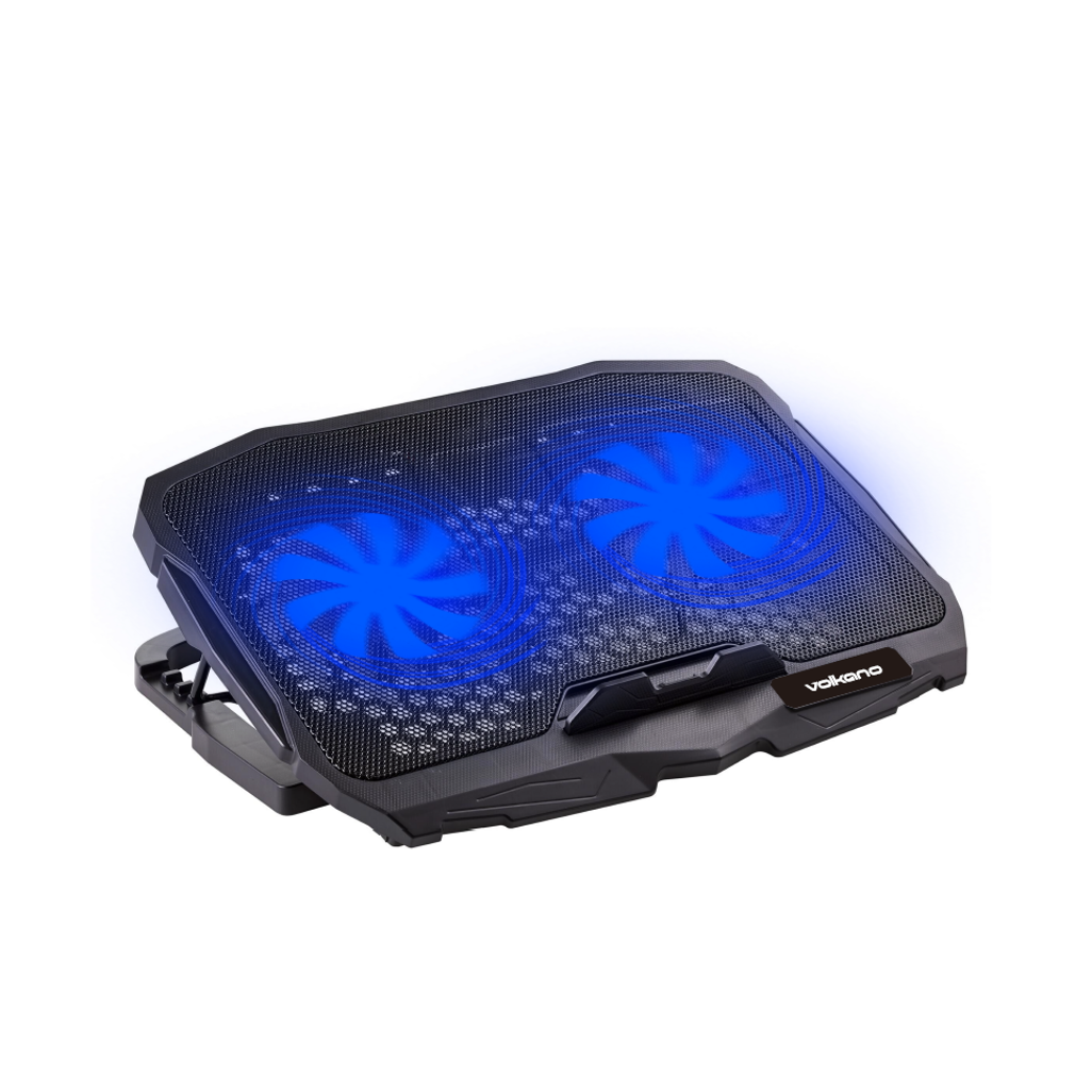 Volkano Glacier series upright notebook cooling stand with dual fans