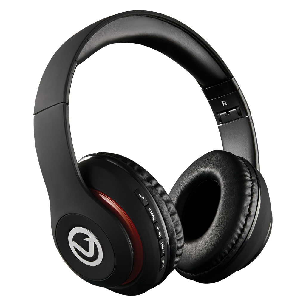 Volkano Impulse Series Wireless Bluetooth Headphones - Black