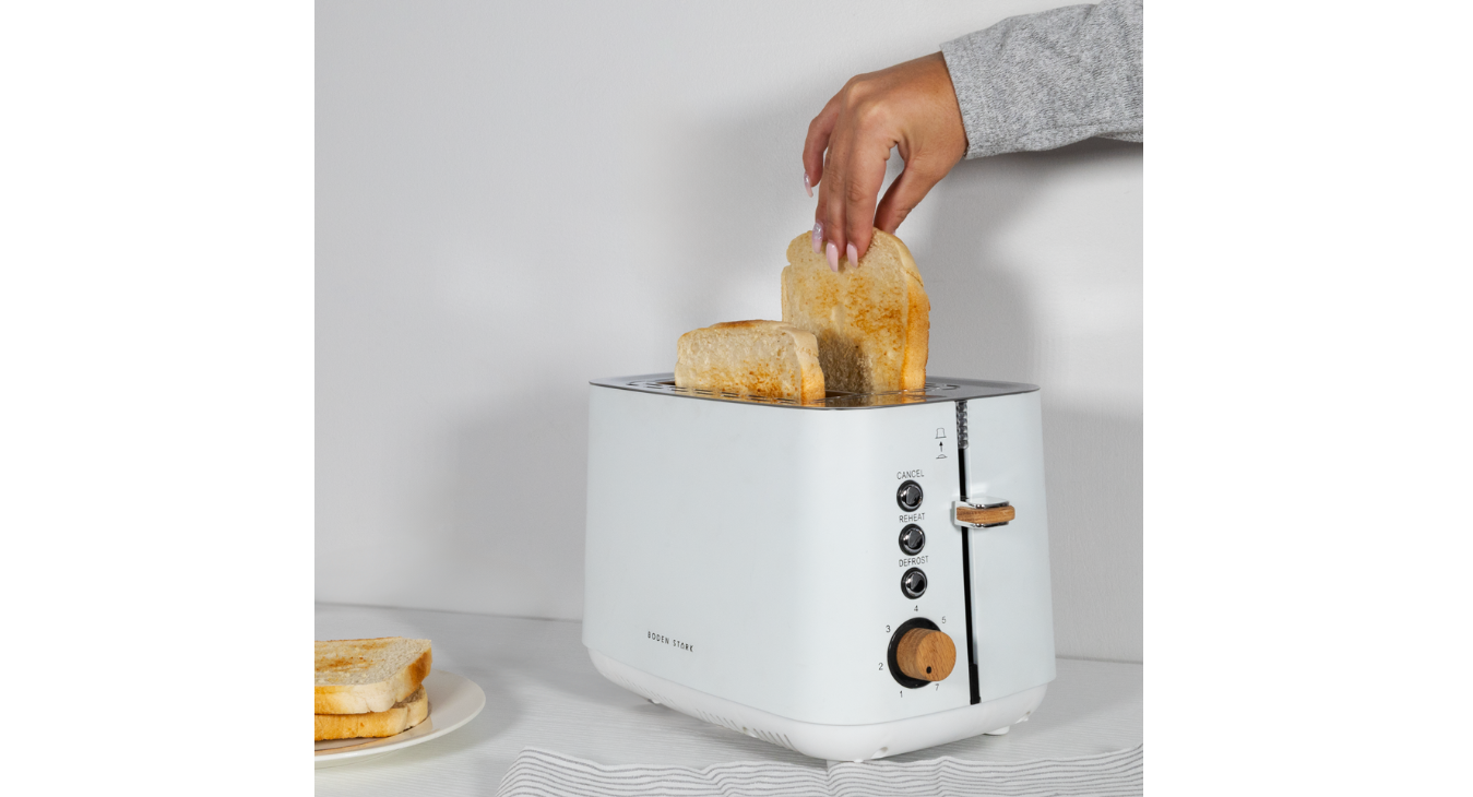 Boden Stark Anson Collection 2 Slice Stainless Steel Toaster