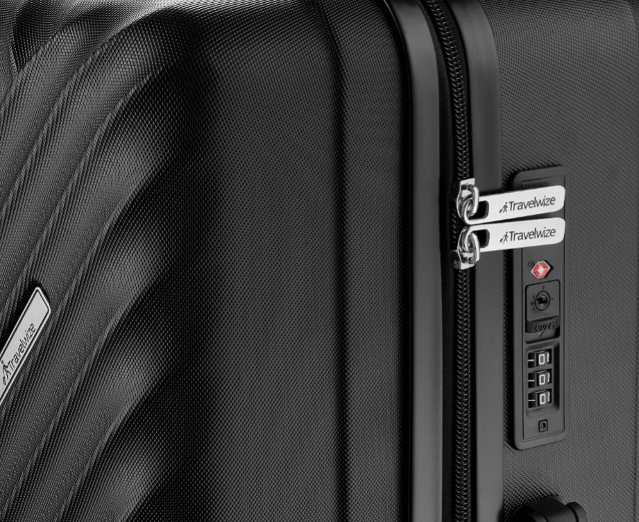 Travelwize Astra ABS 4-Wheels Spinner Luggage Black