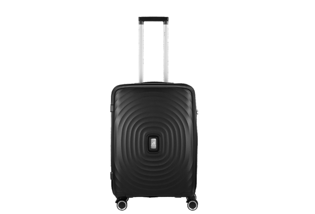 Travelwize� Ripple PP 4-Wheel Spinner Luggage Black 75cm