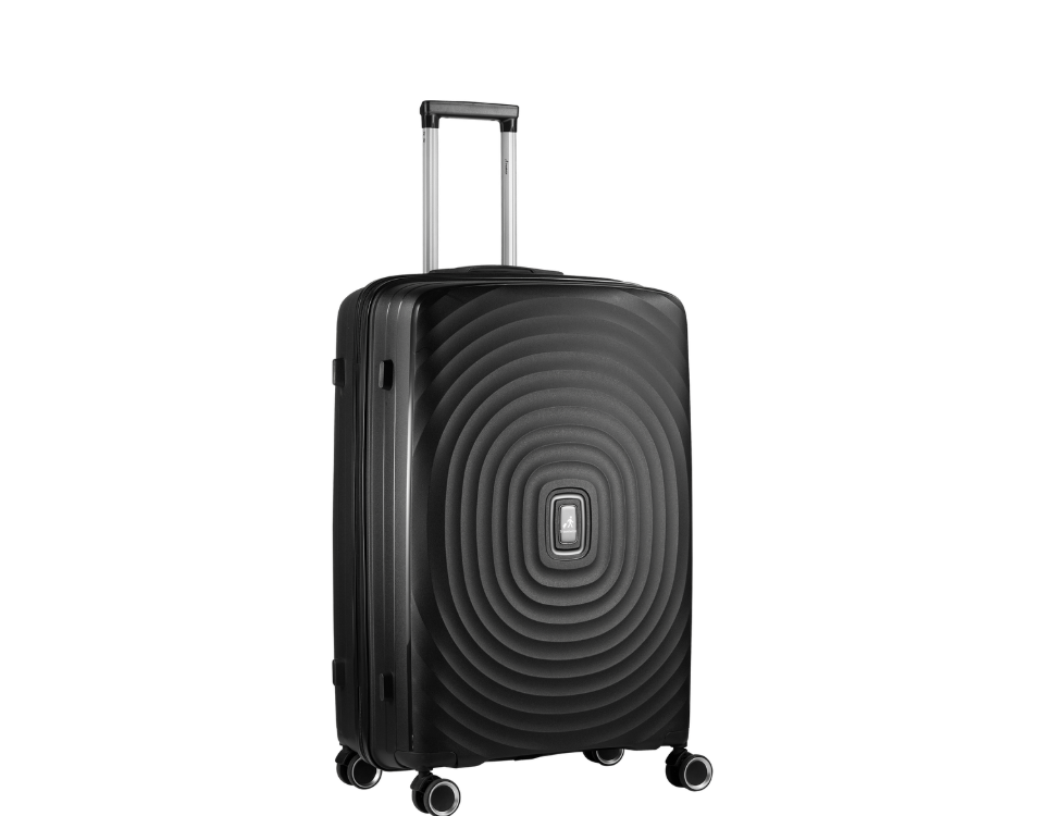 Travelwize� Ripple PP 4-Wheel Spinner Luggage Black 75cm