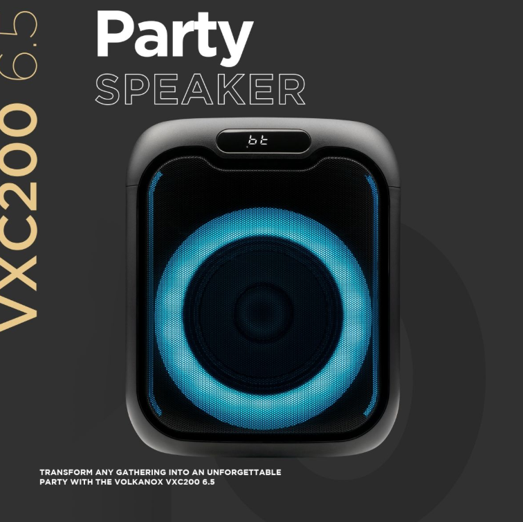 VolkanoX VXC200 6.5" Party Speaker - Black