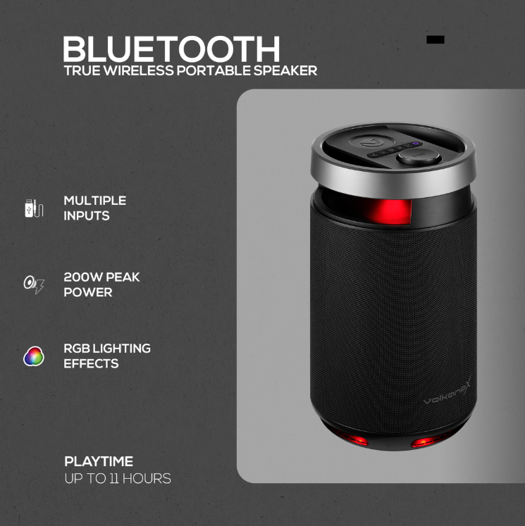 VolkanoX S800 Portable Bluetooth Party Speaker