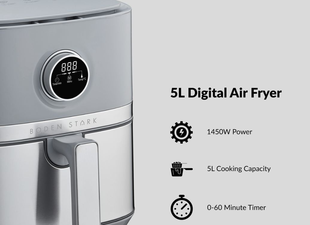 Boden Stark 5.0L Digital Air Fryer