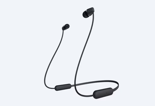 Sony WI-C200 (Black) Wireless Earphones with magnetic housing and matte finish
