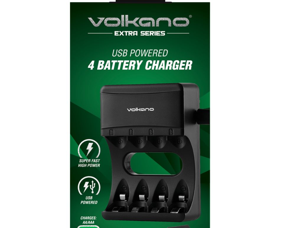 Volkano Extra series 4 Battery Recharger AA/AAA