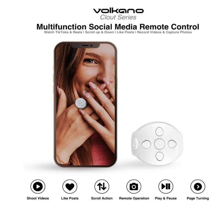 Volkano Clout series Social Media Remote Controller Ring
