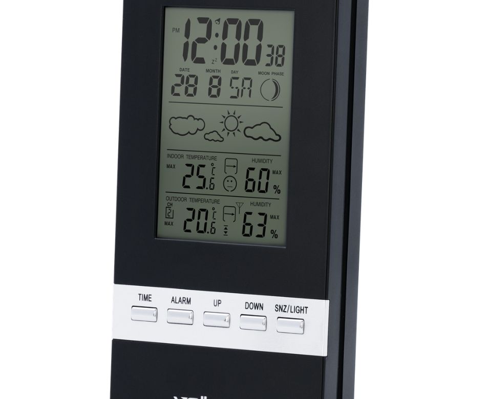 Volkano Dew series Weather Station - Black