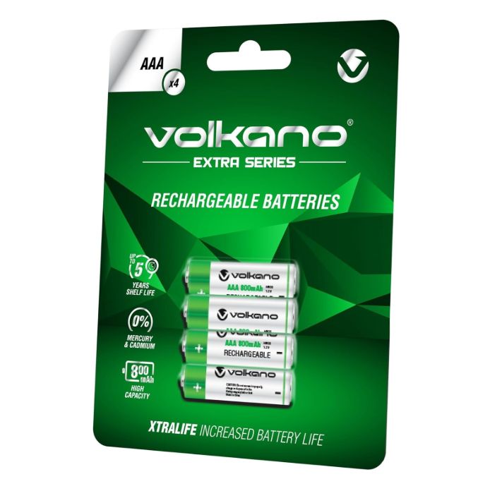 Volkano Extra series Rechargeable Batteries AAA pack of 4