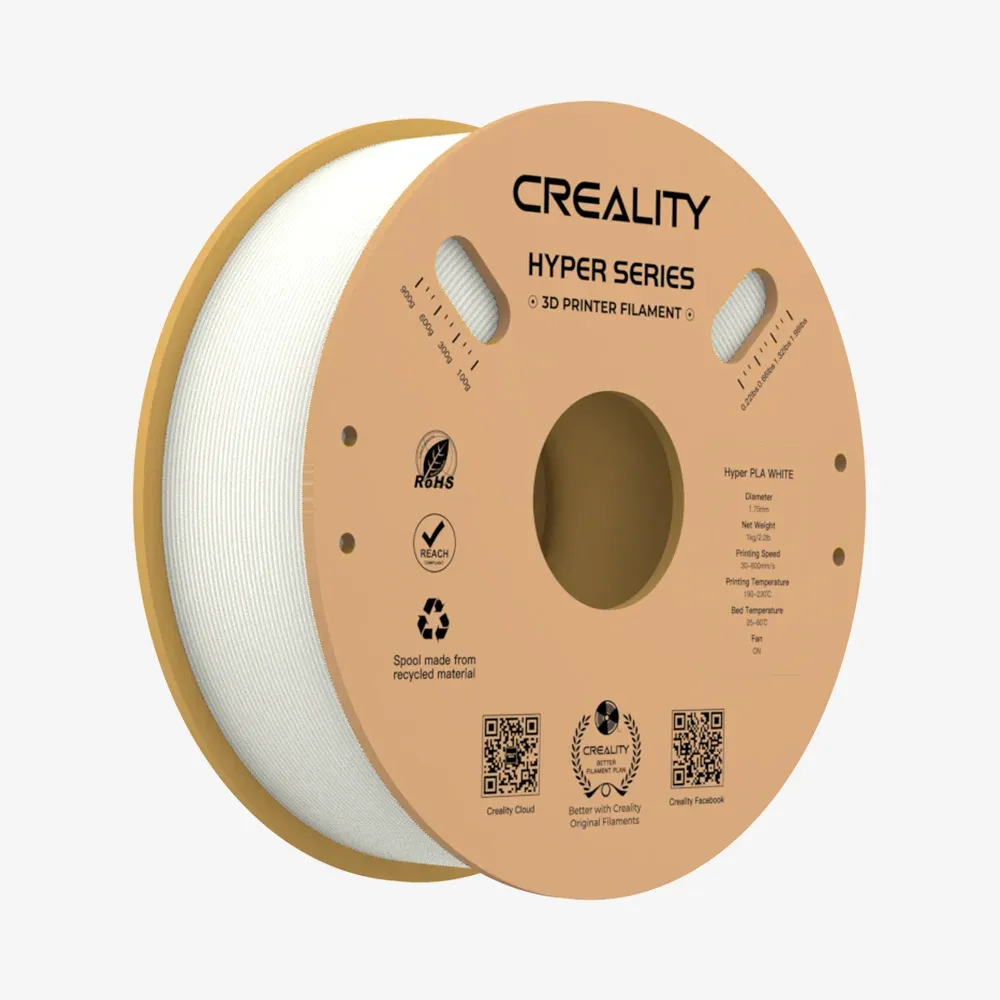 Creality Hyper PLA High Speed White Filament 1Kg