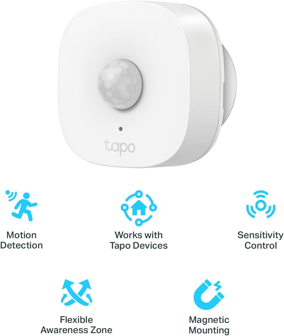 TP-Link Tapo T100 Smart 868MHz Motion Sensor, CR2032 battery
