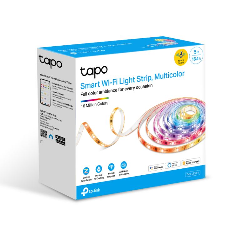 TP-Link Tapo L930-5 Smart Wi-Fi Light Strip, Multicolor Apple Homekit Part
