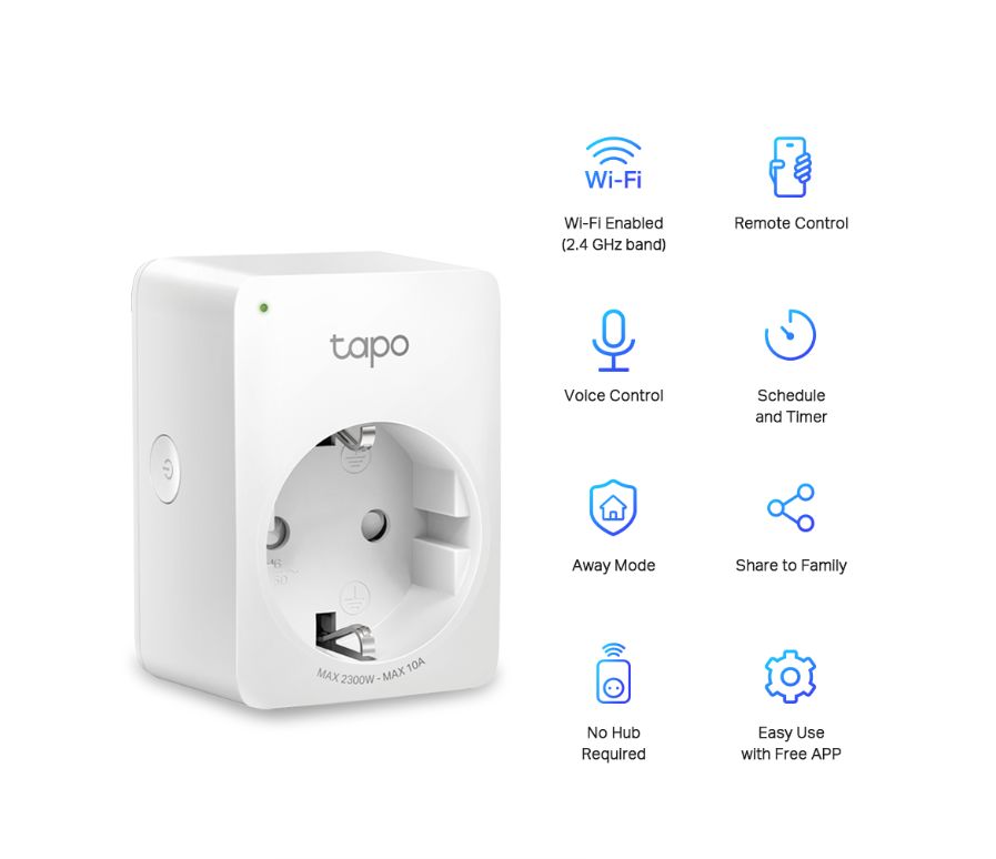 TAPO P100 Mini Smart Wi-Fi Socket