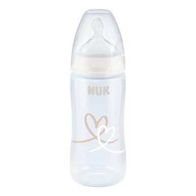 NUK First Choice Plus Baby Bottle 300ml - White