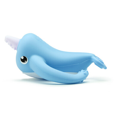 Smily Mia Narwhal Silicone Teether - Light Blue