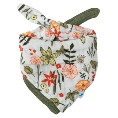 Little Unicorn Muslin Reversible Bandana Bib - Primrose Patch