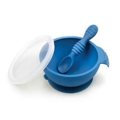 Bumkins First Feeding Set - Dark Blue