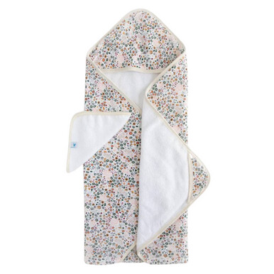 Little Unicorn Hooded Towel &amp; Wash Cloth - Pressed Petal