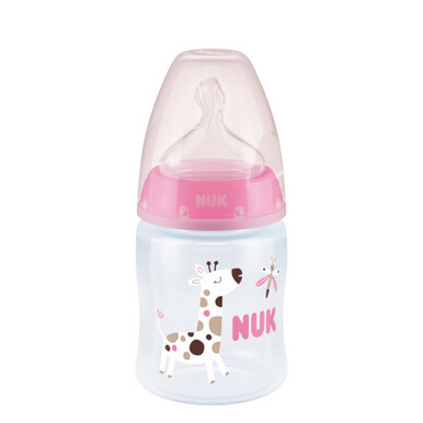 NUK First Choice Plus Baby Bottle 150ml - Pink