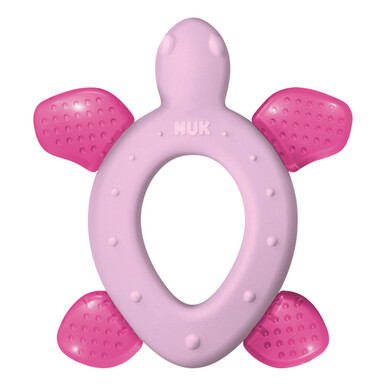 NUK Cool All-Around Teether Turtle - Pink