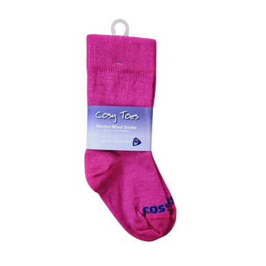 Cosy Toes Merino Knee High Baby Socks - Pink