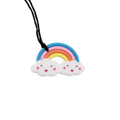 Jellystone Chew Necklace - Rainbow Pastel