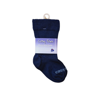 Cosy Toes Merino Knee High Baby Socks - Navy