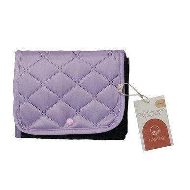 Nestling Waterproof Quilted Change Mat - Lilac