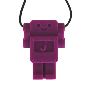 Jellystone Chew Necklace - Robot Purple